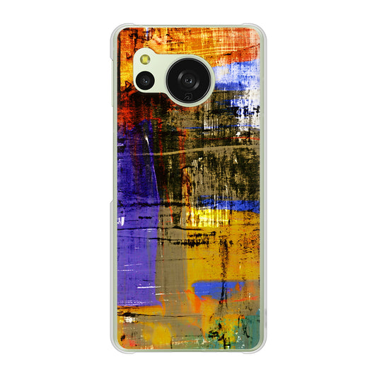 AQUOS sense8 SHG11 au 高画質仕上げ 背面印刷 ハードケース 【609 クラッシュアートBL】