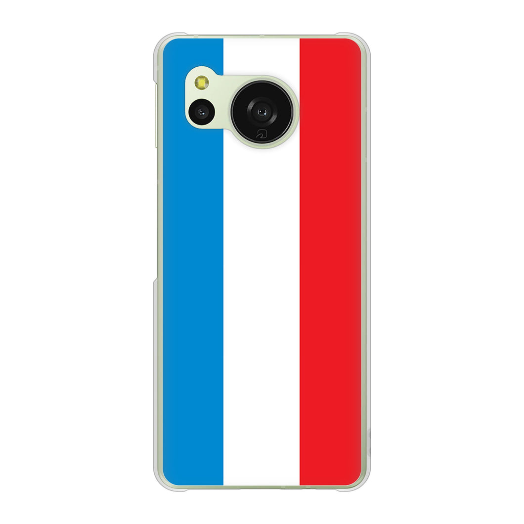 AQUOS sense8 SHG11 au 高画質仕上げ 背面印刷 ハードケース国旗