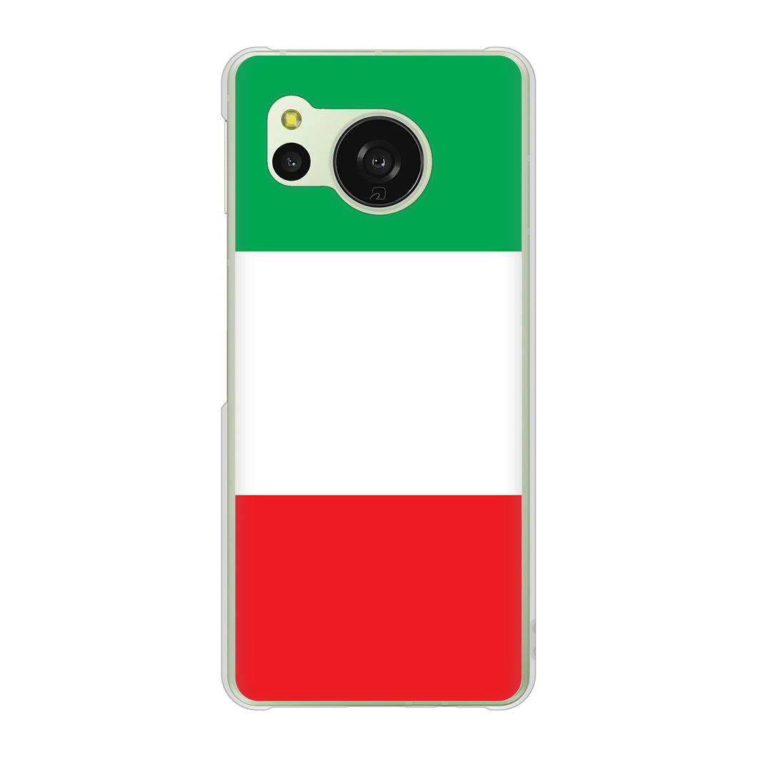 AQUOS sense8 SHG11 au 高画質仕上げ 背面印刷 ハードケース国旗