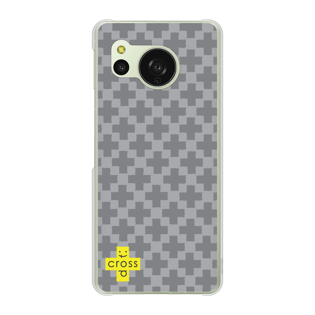 AQUOS sense8 SHG11 au 高画質仕上げ 背面印刷 ハードケースクロスドット