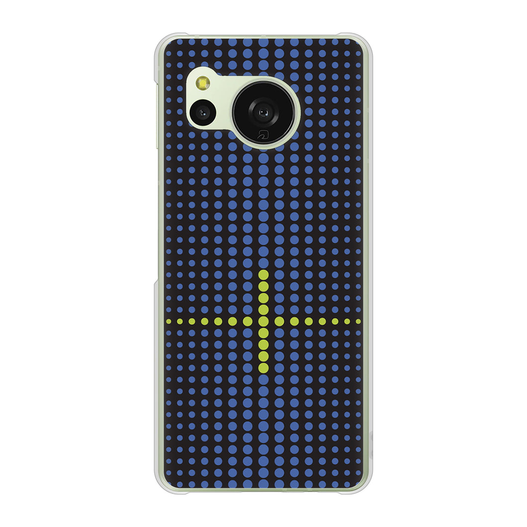 AQUOS sense8 SHG11 au 高画質仕上げ 背面印刷 ハードケース 【IB907 グラデーションドット】