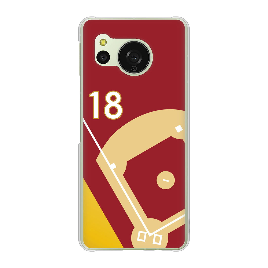 AQUOS sense8 SHG11 au 高画質仕上げ 背面印刷 ハードケースbaseball