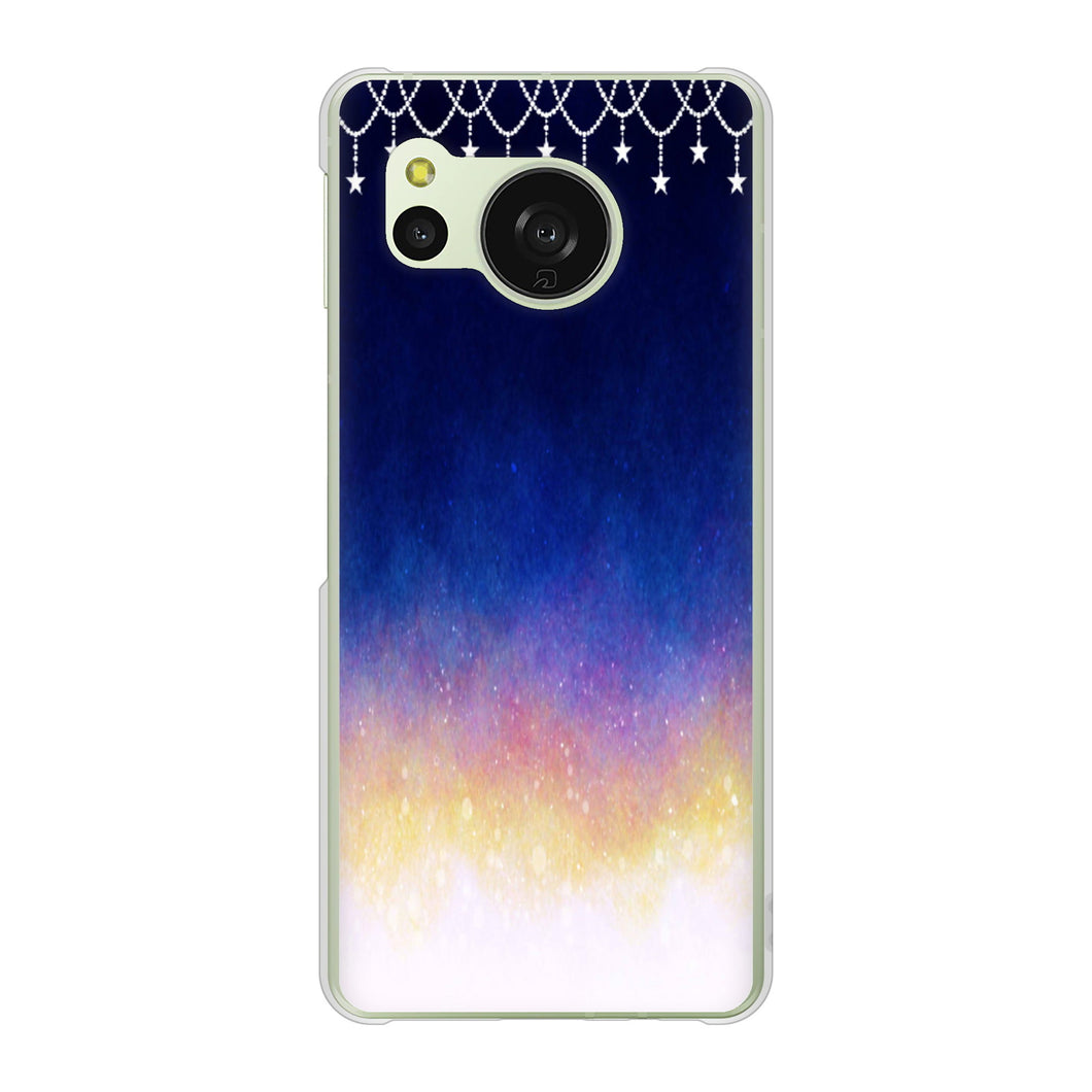 AQUOS sense8 SHG11 au 高画質仕上げ 背面印刷 ハードケース 【MI803 冬の夜空】