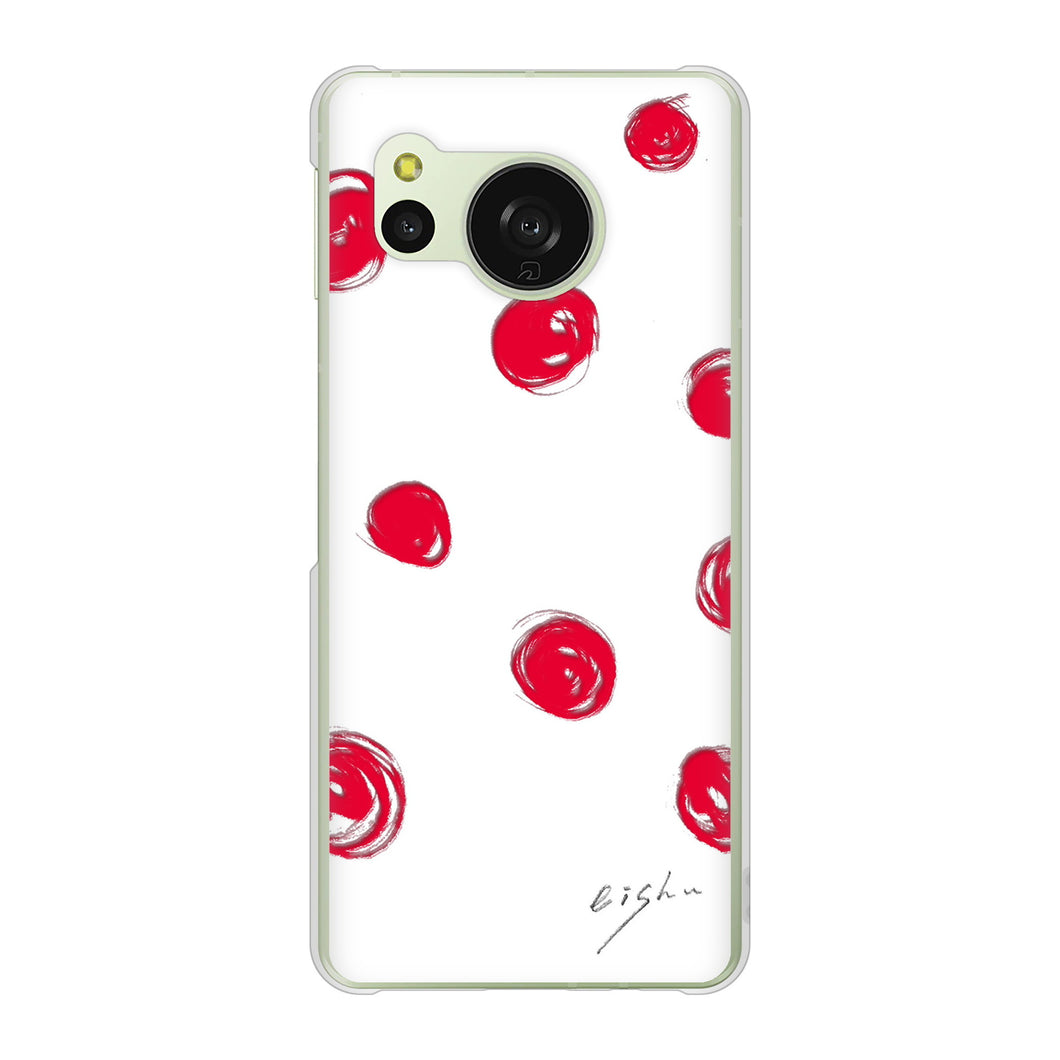 AQUOS sense8 SHG11 au 高画質仕上げ 背面印刷 ハードケース大野詠舟 手描きシンプル