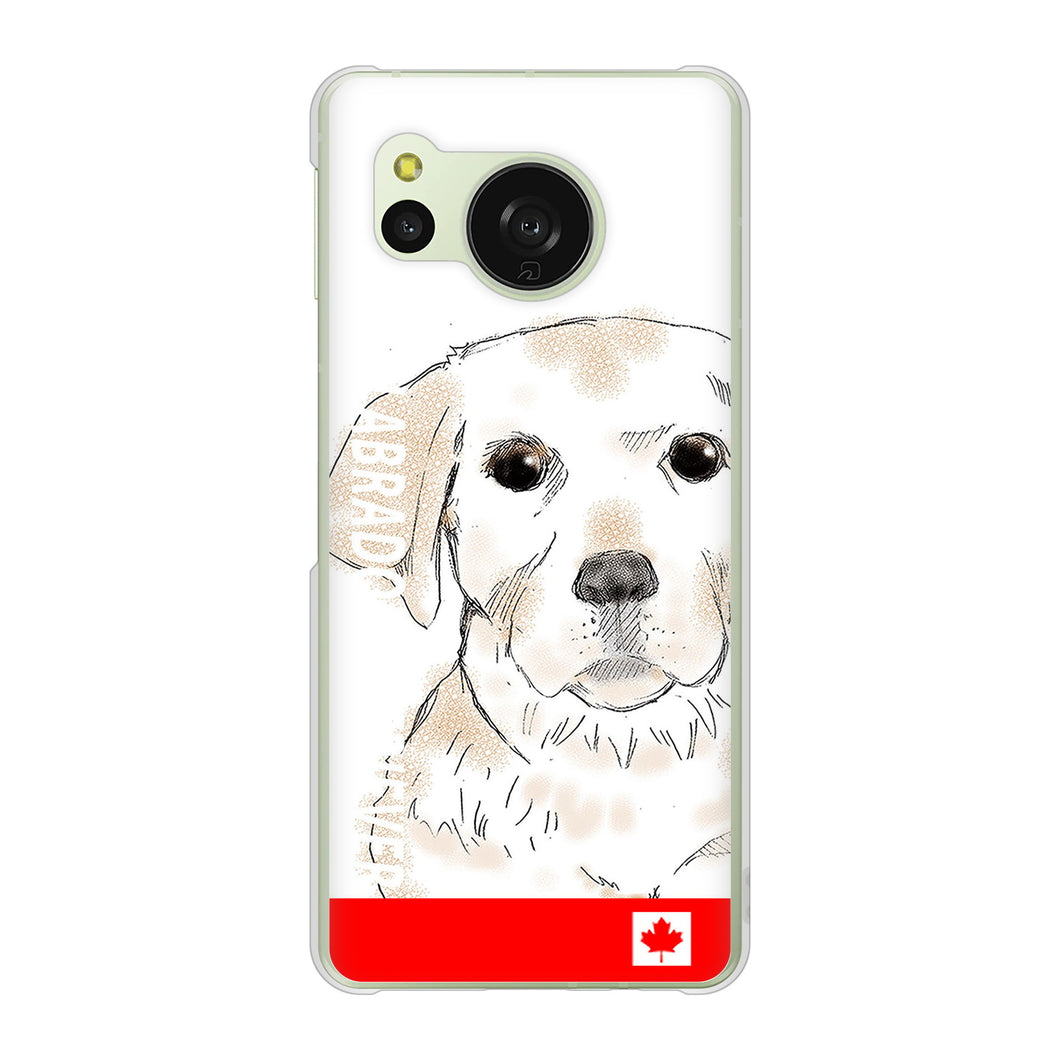 AQUOS sense8 SHG11 au 高画質仕上げ 背面印刷 ハードケースラブラドールレトリバー