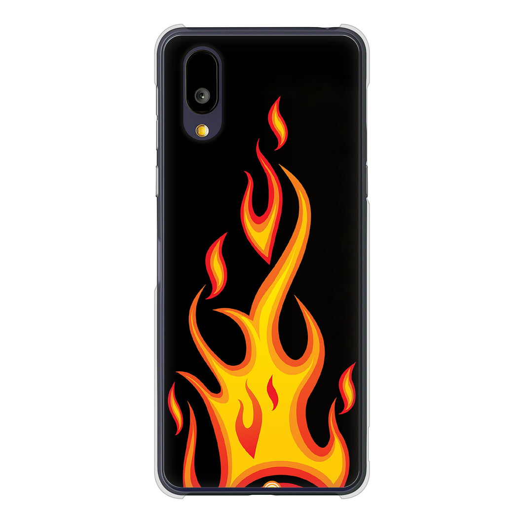 BASIO active2 SHG12 au 高画質仕上げ 背面印刷 ハードケース 【010 ファイヤー】