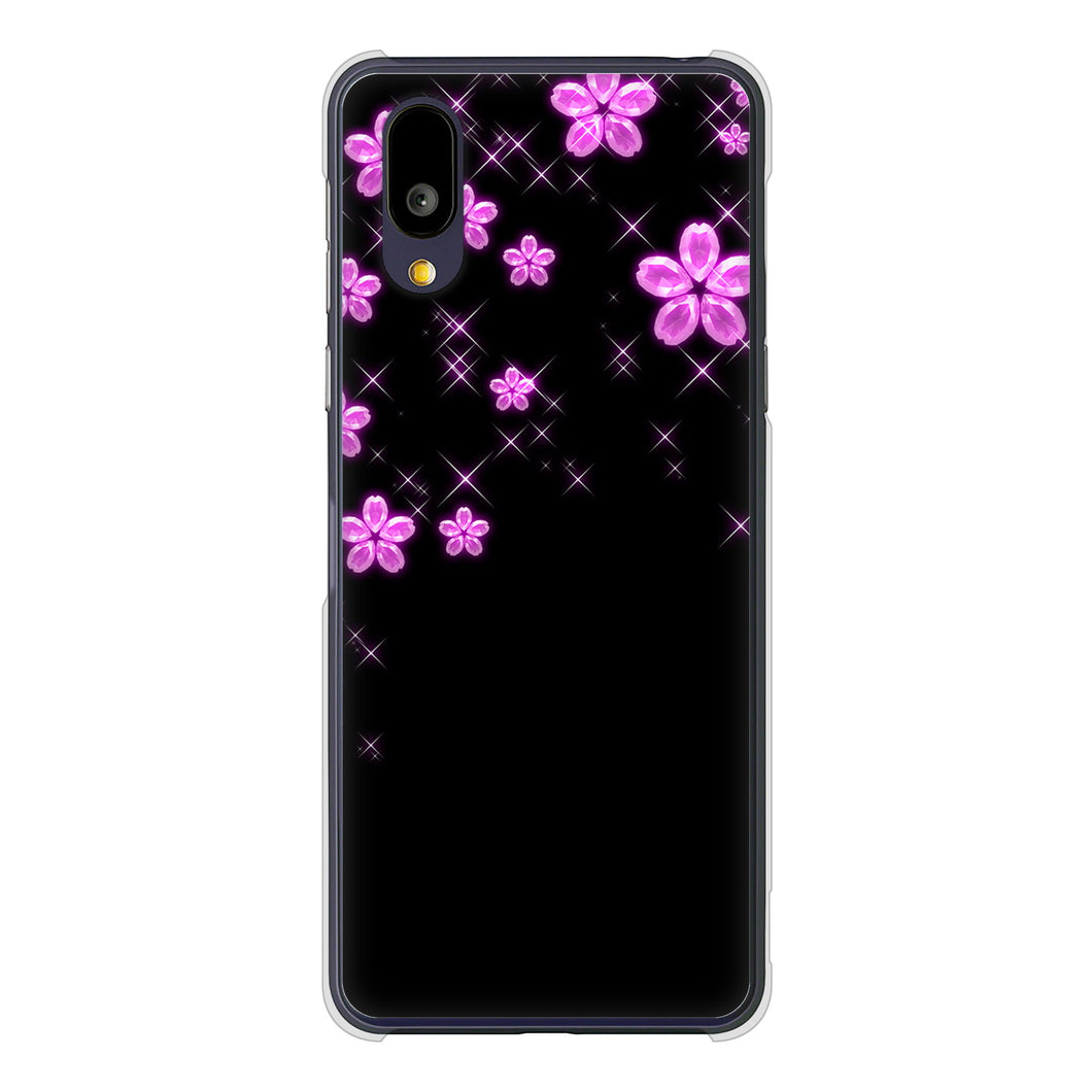 BASIO active2 SHG12 au 高画質仕上げ 背面印刷 ハードケース 【019 桜クリスタル】