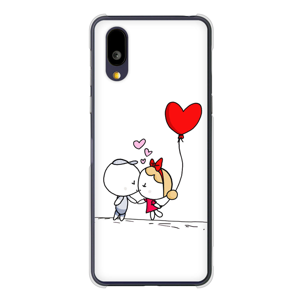 BASIO active2 SHG12 au 高画質仕上げ 背面印刷 ハードケースカップル