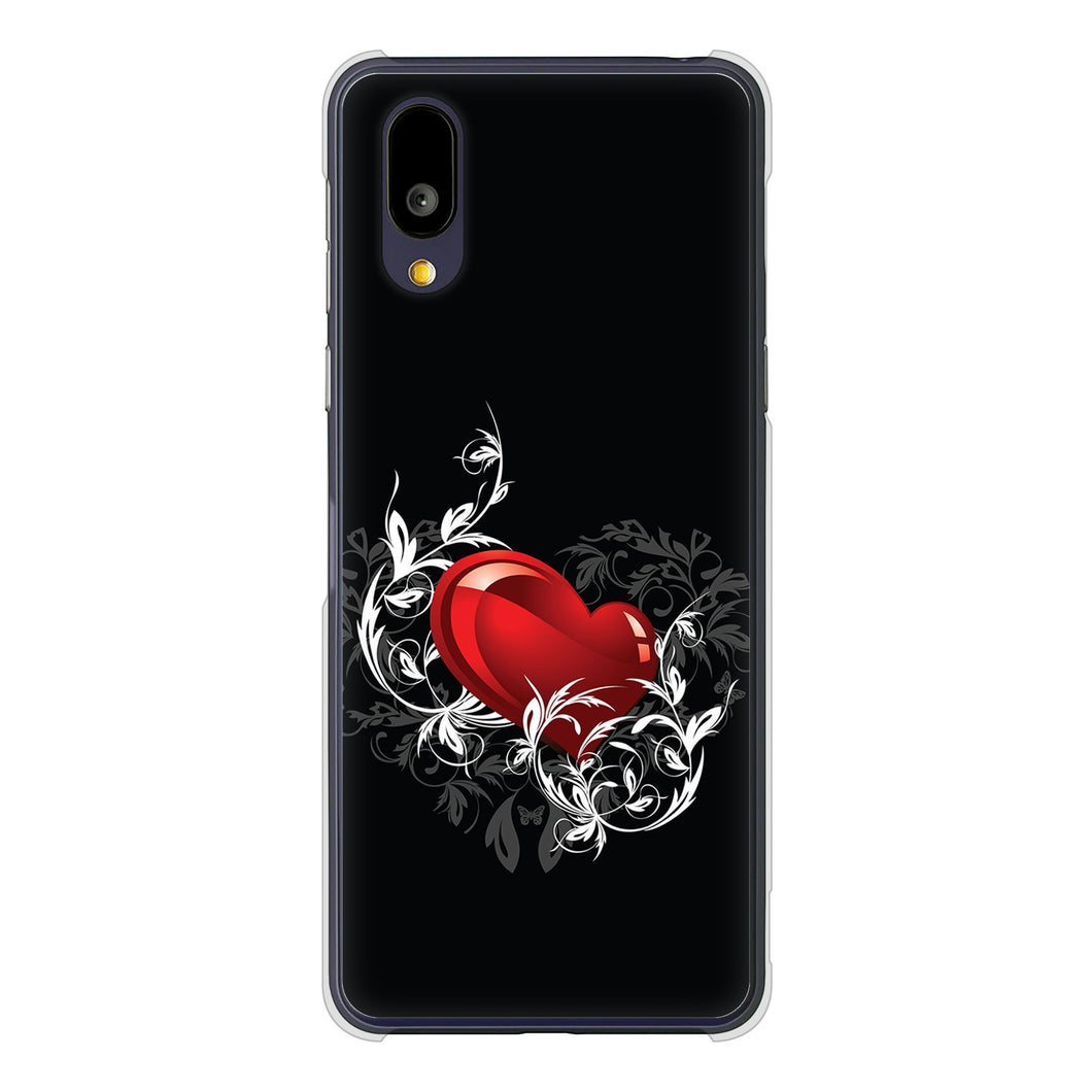 BASIO active2 SHG12 au 高画質仕上げ 背面印刷 ハードケースきらめきハート