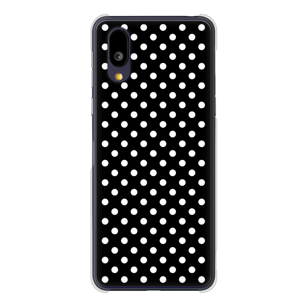 BASIO active2 SHG12 au 高画質仕上げ 背面印刷 ハードケースシンプル柄(水玉)