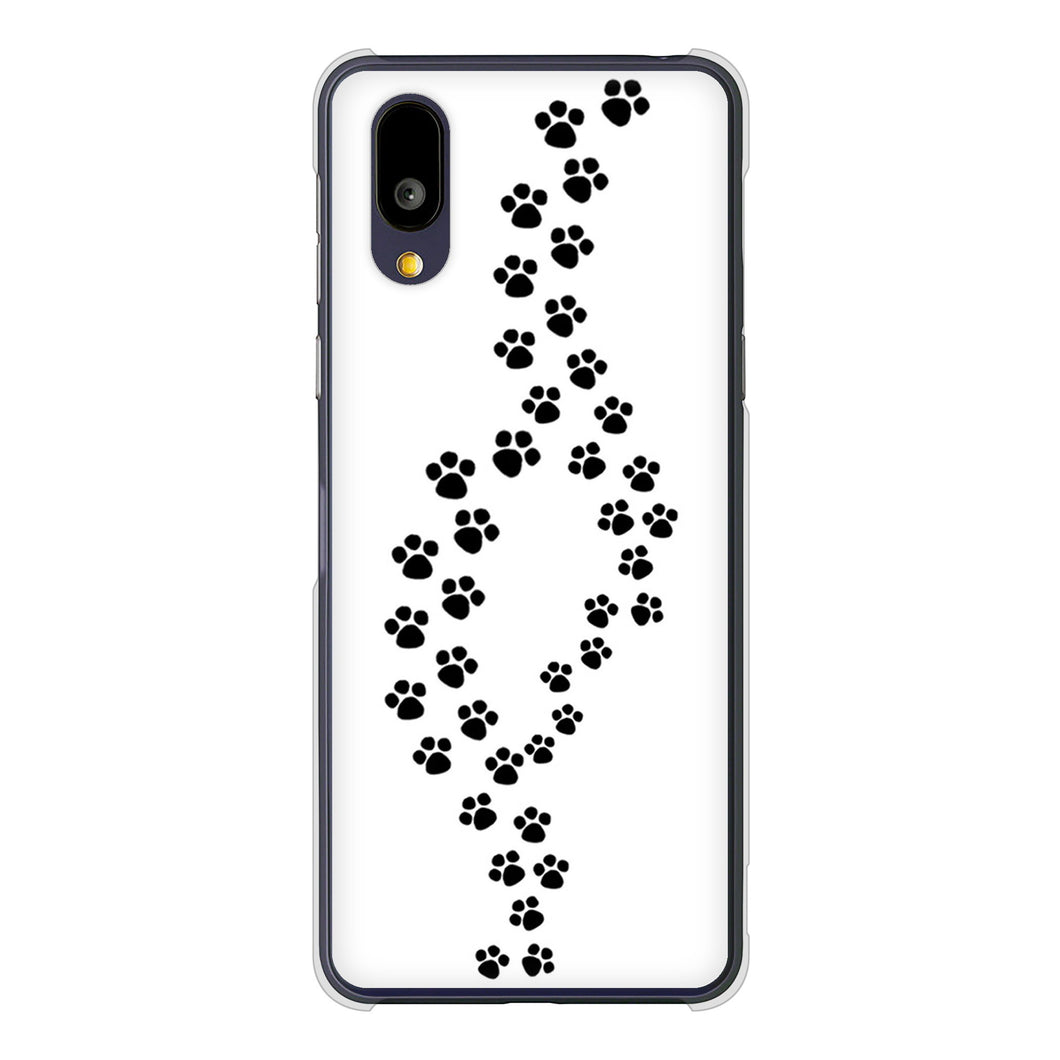 BASIO active2 SHG12 au 高画質仕上げ 背面印刷 ハードケース 【066 あしあと】