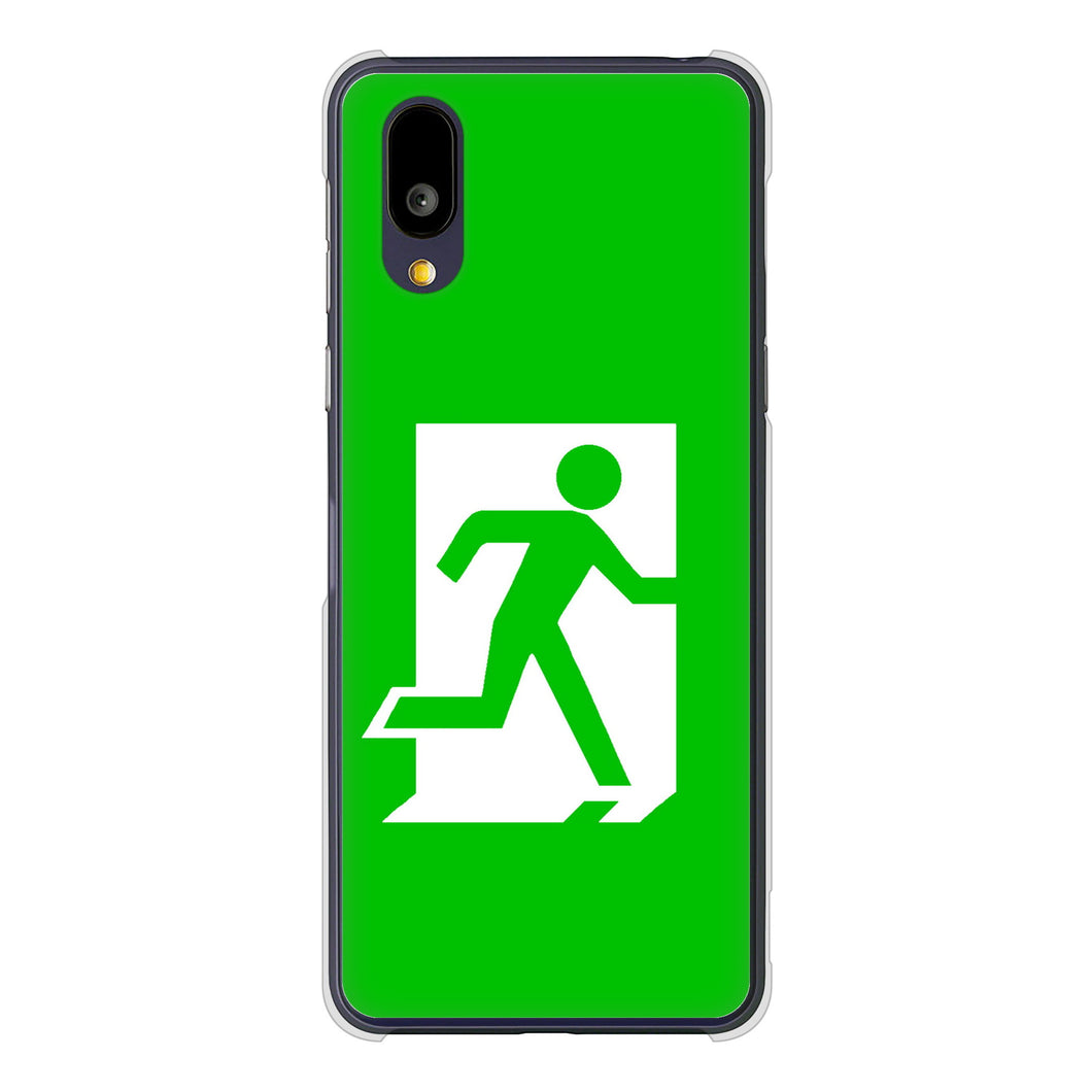 BASIO active2 SHG12 au 高画質仕上げ 背面印刷 ハードケース 【163 非常口】