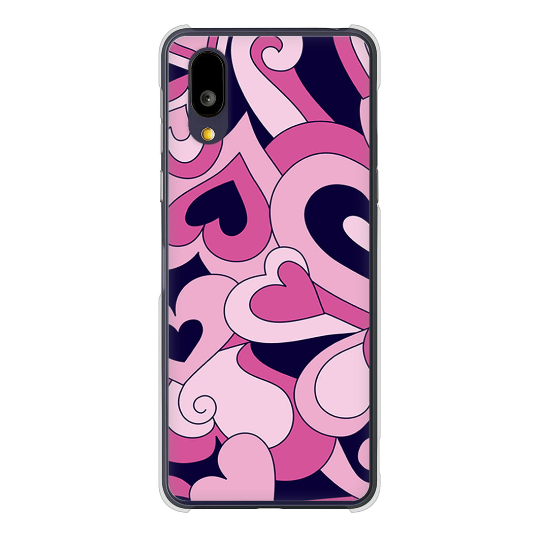 BASIO active2 SHG12 au 高画質仕上げ 背面印刷 ハードケースプリティハート