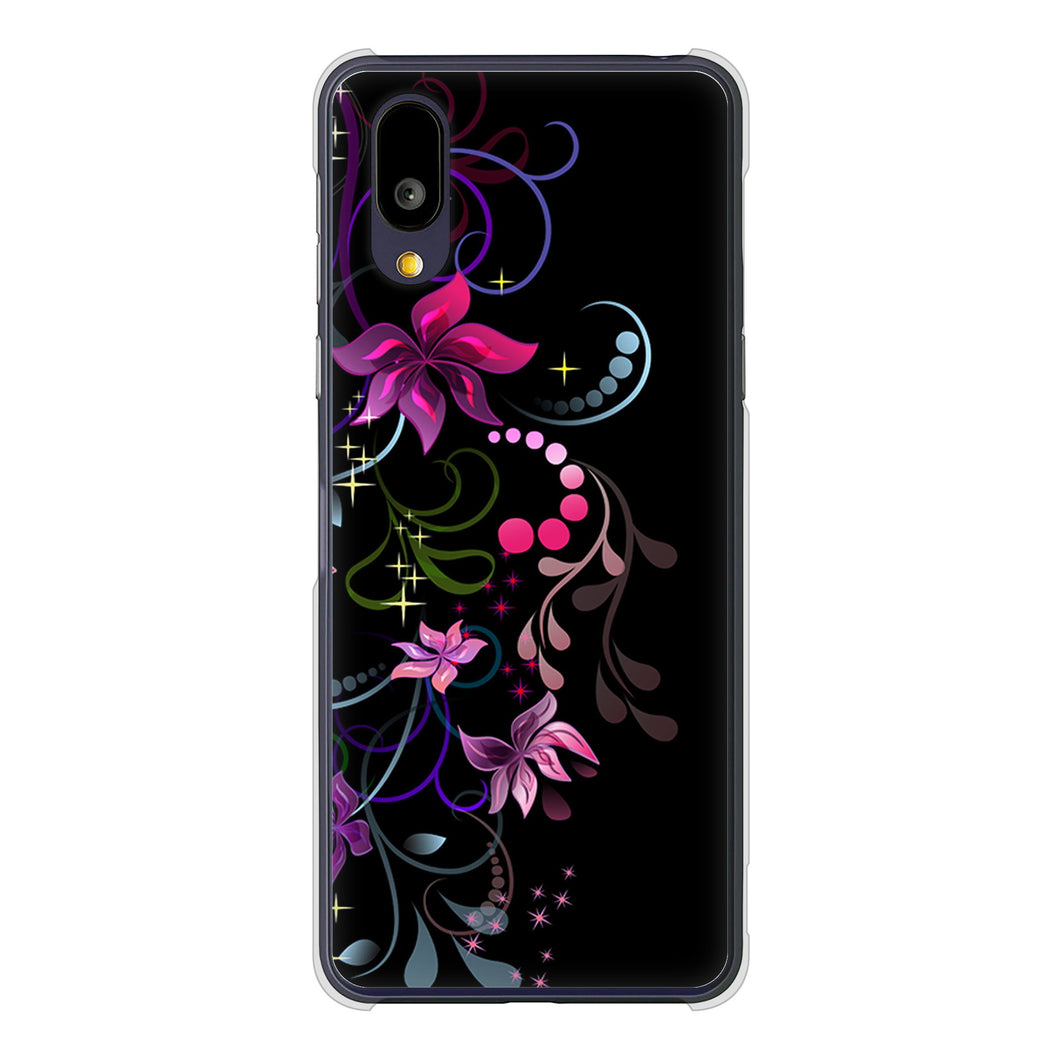 BASIO active2 SHG12 au 高画質仕上げ 背面印刷 ハードケース 【263 闇に浮かぶ華】