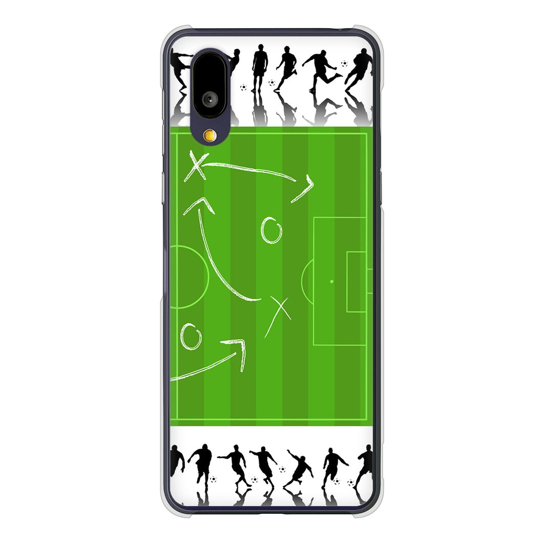 BASIO active2 SHG12 au 高画質仕上げ 背面印刷 ハードケース 【304 サッカー戦略ボード】