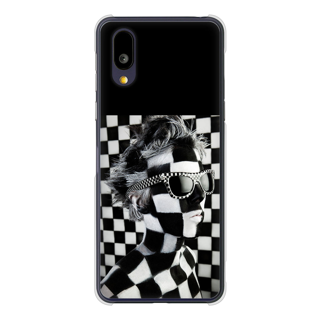 BASIO active2 SHG12 au 高画質仕上げ 背面印刷 ハードケース 【357 bk&wh】