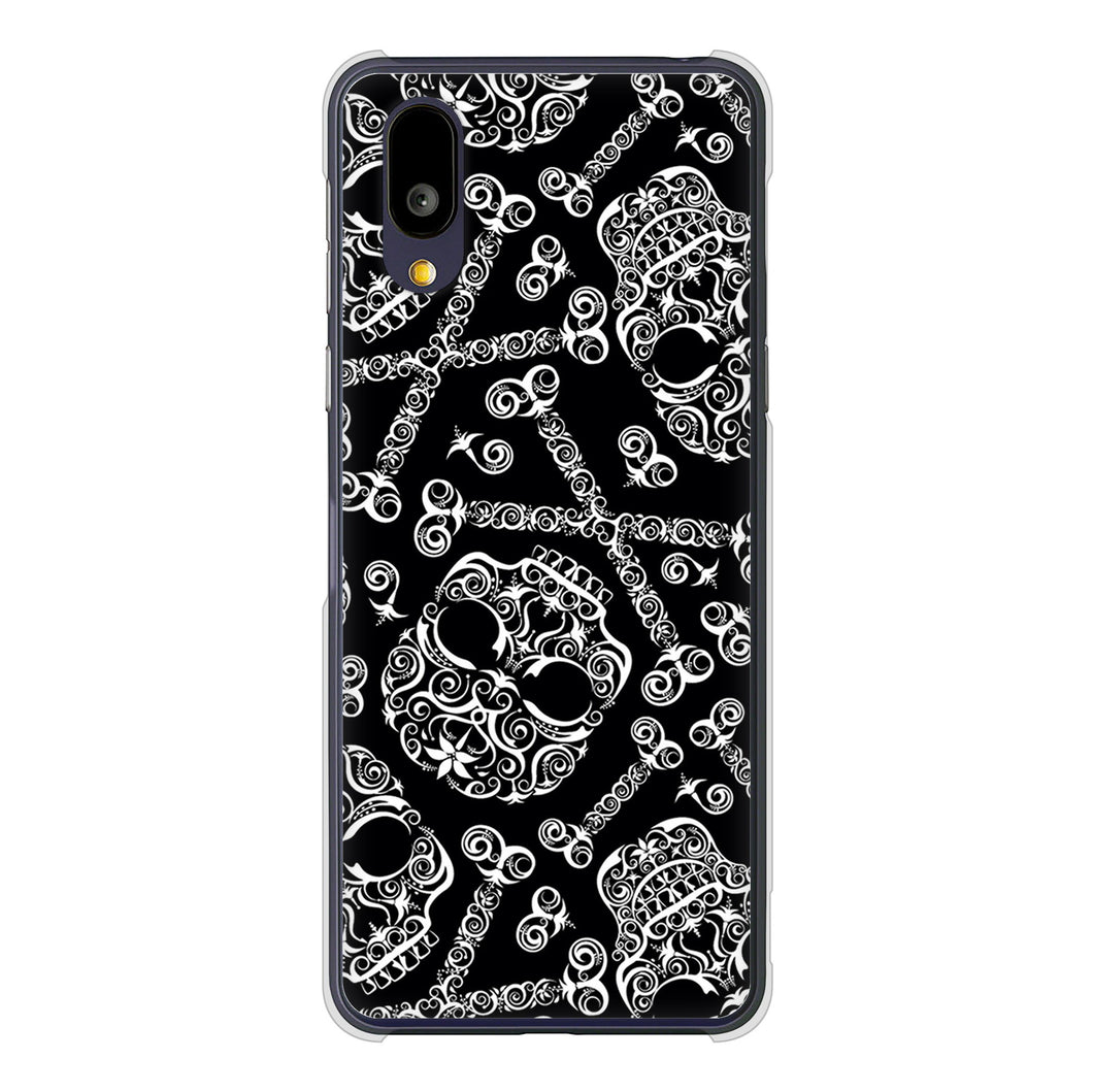 BASIO active2 SHG12 au 高画質仕上げ 背面印刷 ハードケース 【363 ドクロの刺青】