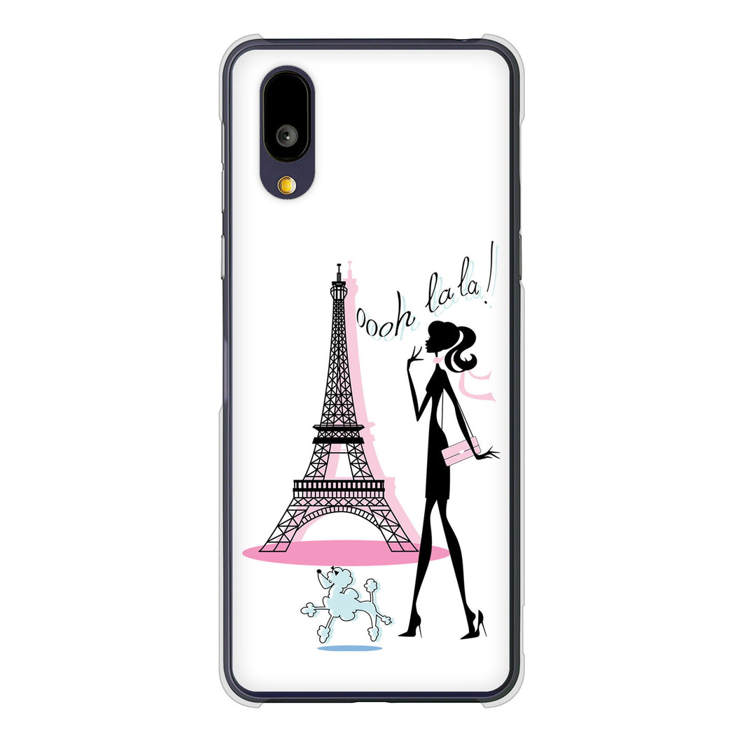 BASIO active2 SHG12 au 高画質仕上げ 背面印刷 ハードケースLOVE フランス