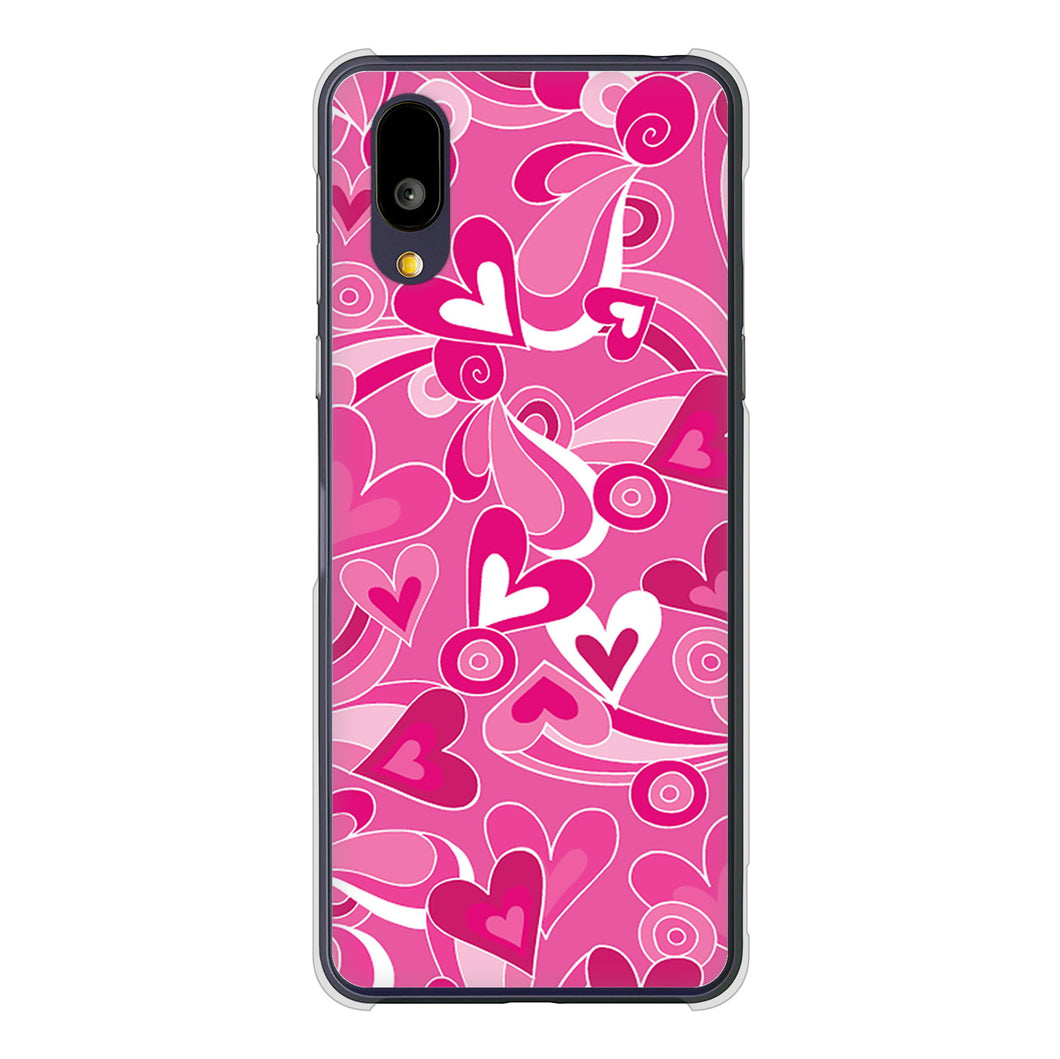 BASIO active2 SHG12 au 高画質仕上げ 背面印刷 ハードケースプリティハート