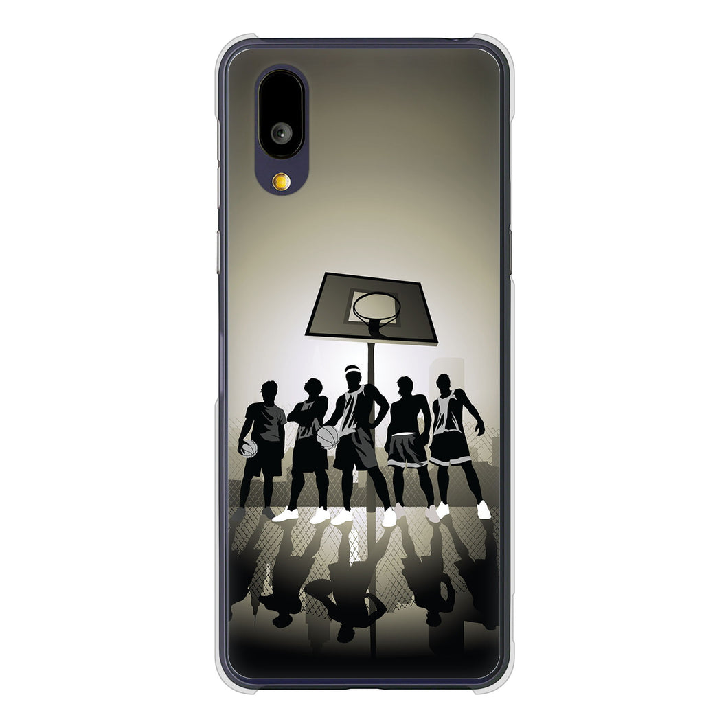 BASIO active2 SHG12 au 高画質仕上げ 背面印刷 ハードケース 【389 クールバスケ】