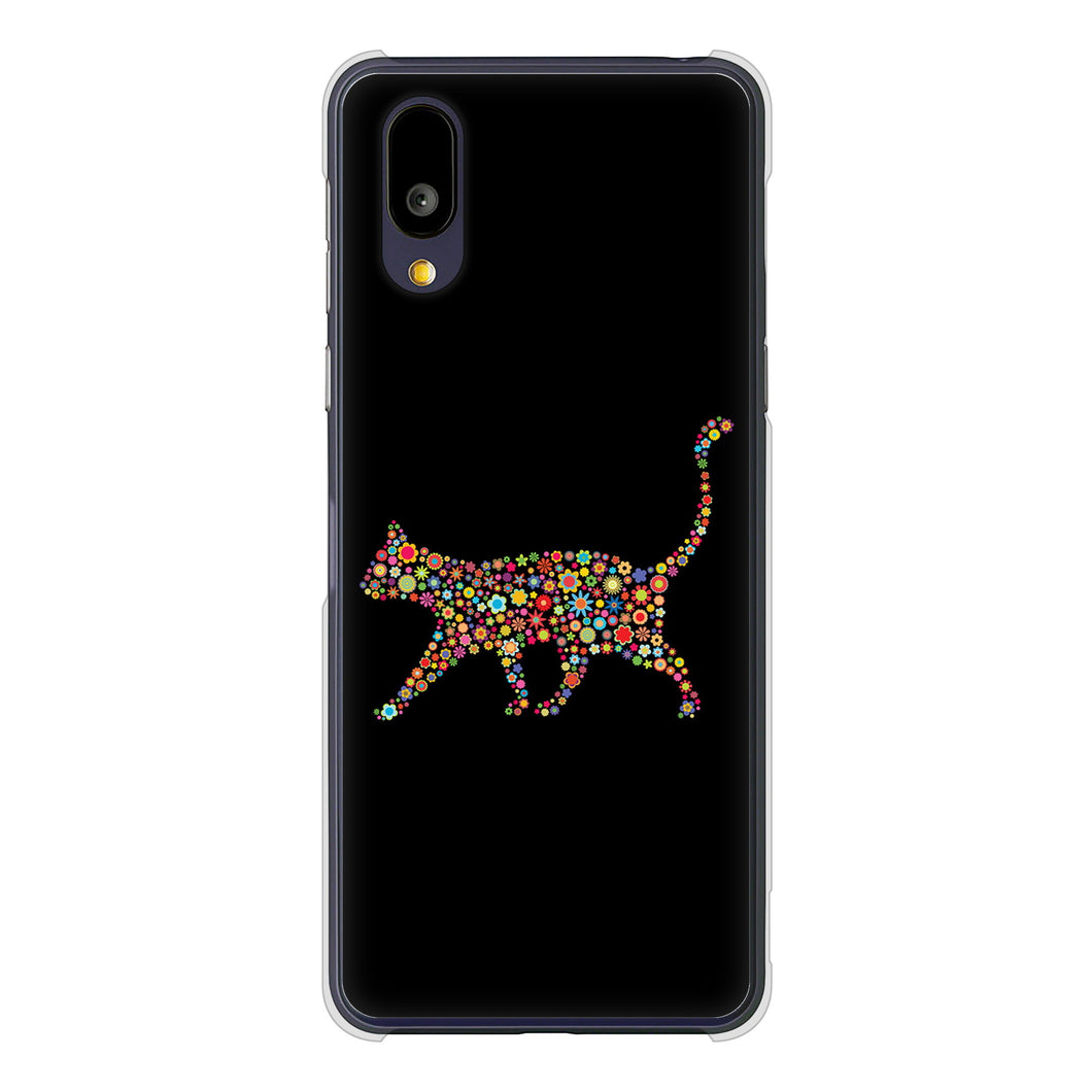 BASIO active2 SHG12 au 高画質仕上げ 背面印刷 ハードケース 【406 カラフルキャット】