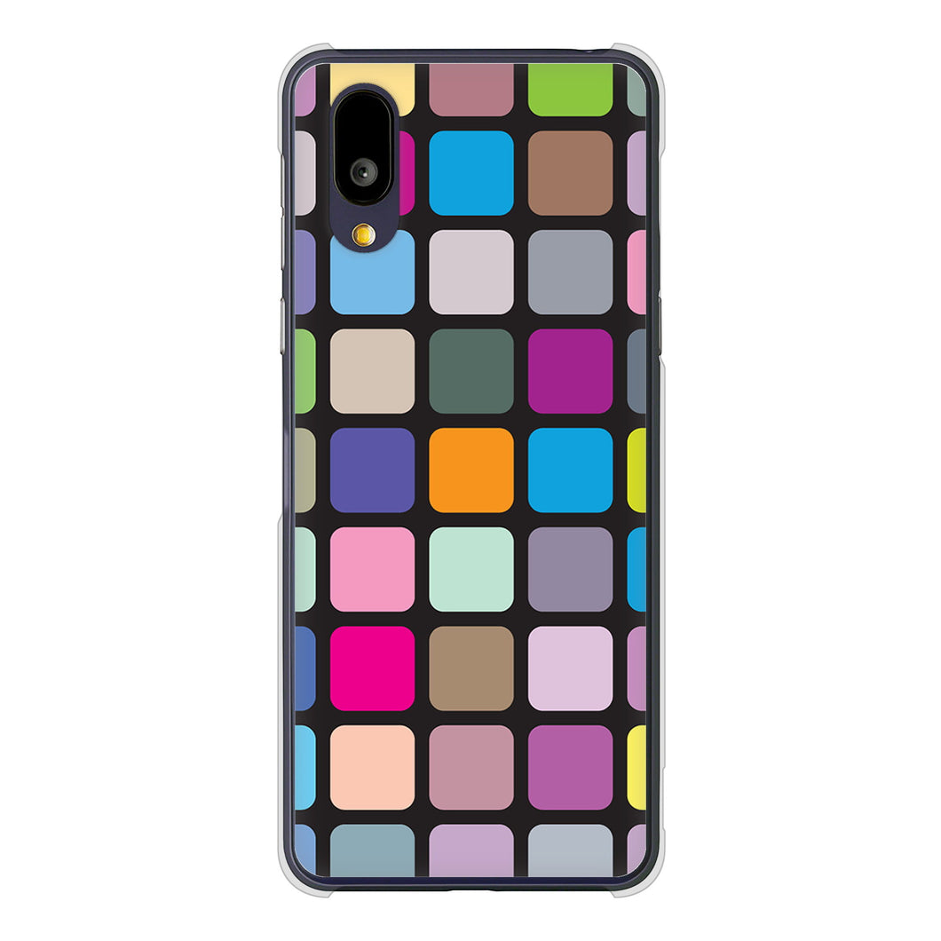 BASIO active2 SHG12 au 高画質仕上げ 背面印刷 ハードケース 【509 カラースクエア】