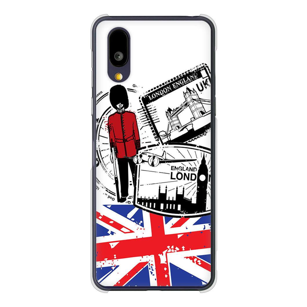 BASIO active2 SHG12 au 高画質仕上げ 背面印刷 ハードケースイギリスの風景