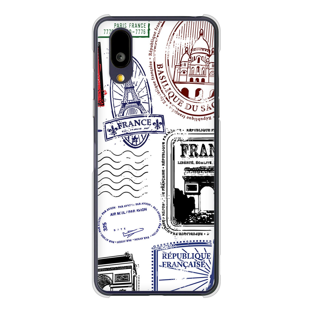 BASIO active2 SHG12 au 高画質仕上げ 背面印刷 ハードケースLOVE フランス