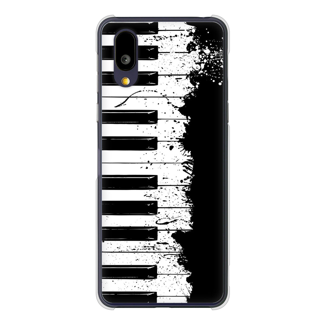 BASIO active2 SHG12 au 高画質仕上げ 背面印刷 ハードケースピアノ