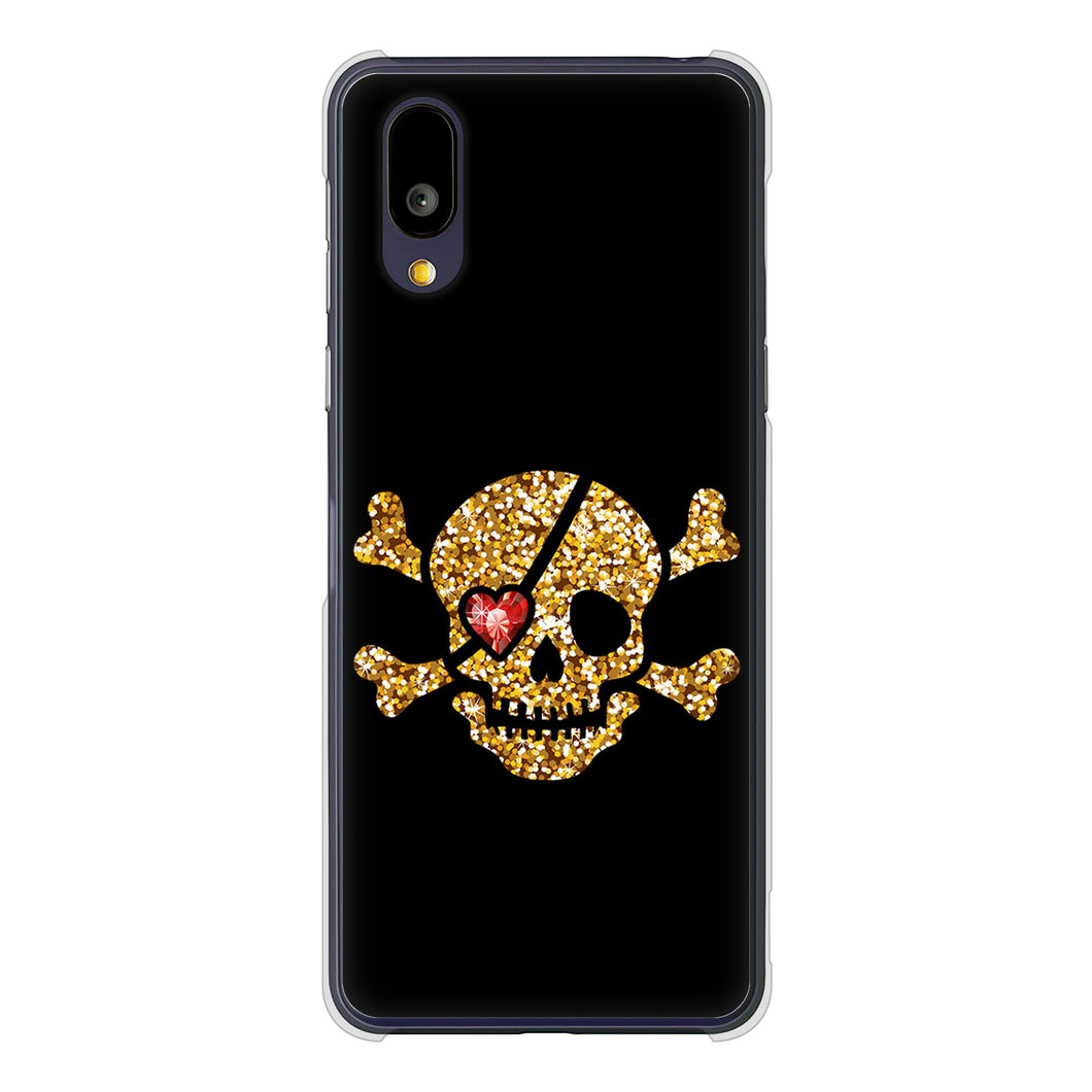 BASIO active2 SHG12 au 高画質仕上げ 背面印刷 ハードケース 【1082 海賊ドクロ】