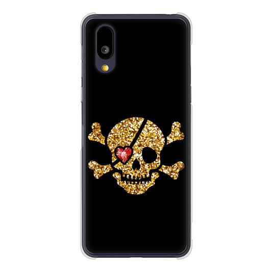 BASIO active2 SHG12 au 高画質仕上げ 背面印刷 ハードケース 【1082 海賊ドクロ】