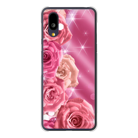 BASIO active2 SHG12 au 高画質仕上げ 背面印刷 ハードケース 【1182 ピンクの薔薇に誘われて】