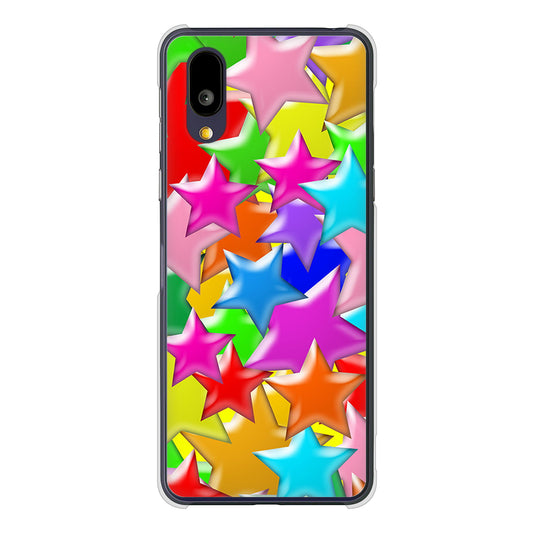 BASIO active2 SHG12 au 高画質仕上げ 背面印刷 ハードケース 【1293 ランダムスター】