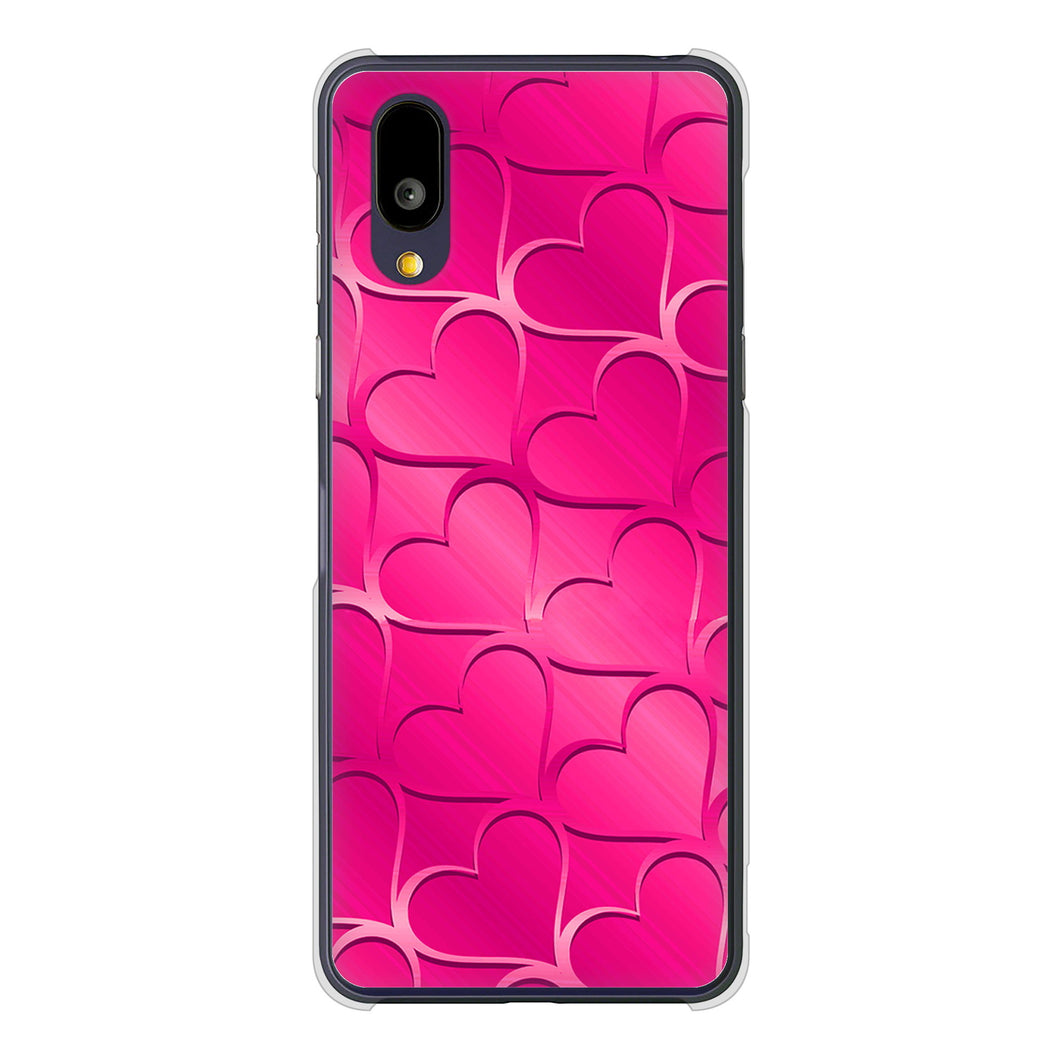 BASIO active2 SHG12 au 高画質仕上げ 背面印刷 ハードケースかくれハート