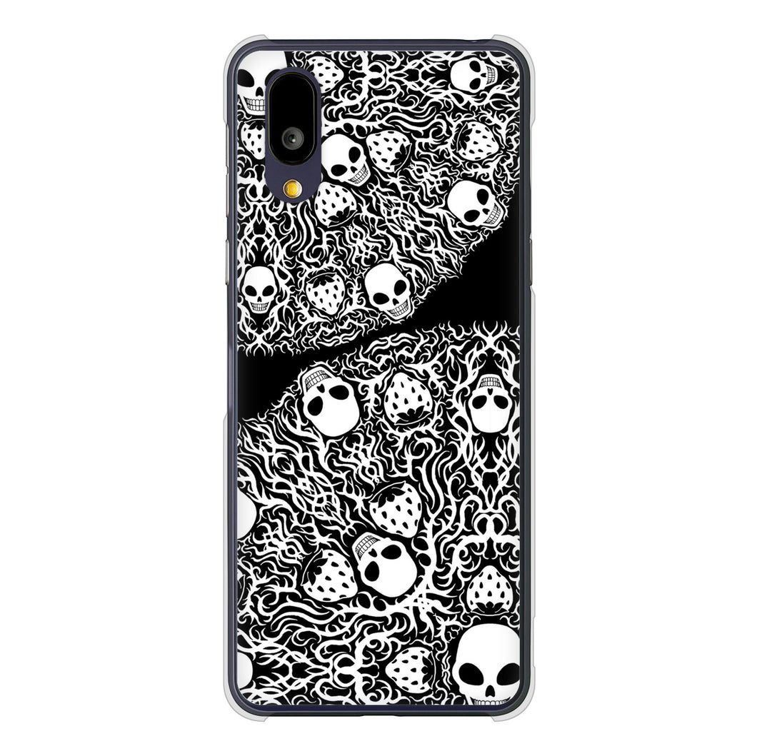 BASIO active2 SHG12 au 高画質仕上げ 背面印刷 ハードケースむかいあぐる 苺骸骨曼荼羅