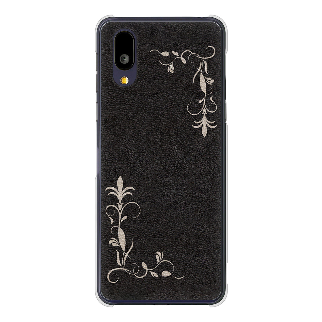 BASIO active2 SHG12 au 高画質仕上げ 背面印刷 ハードケース 【EK825 レザー風グラスフレーム】