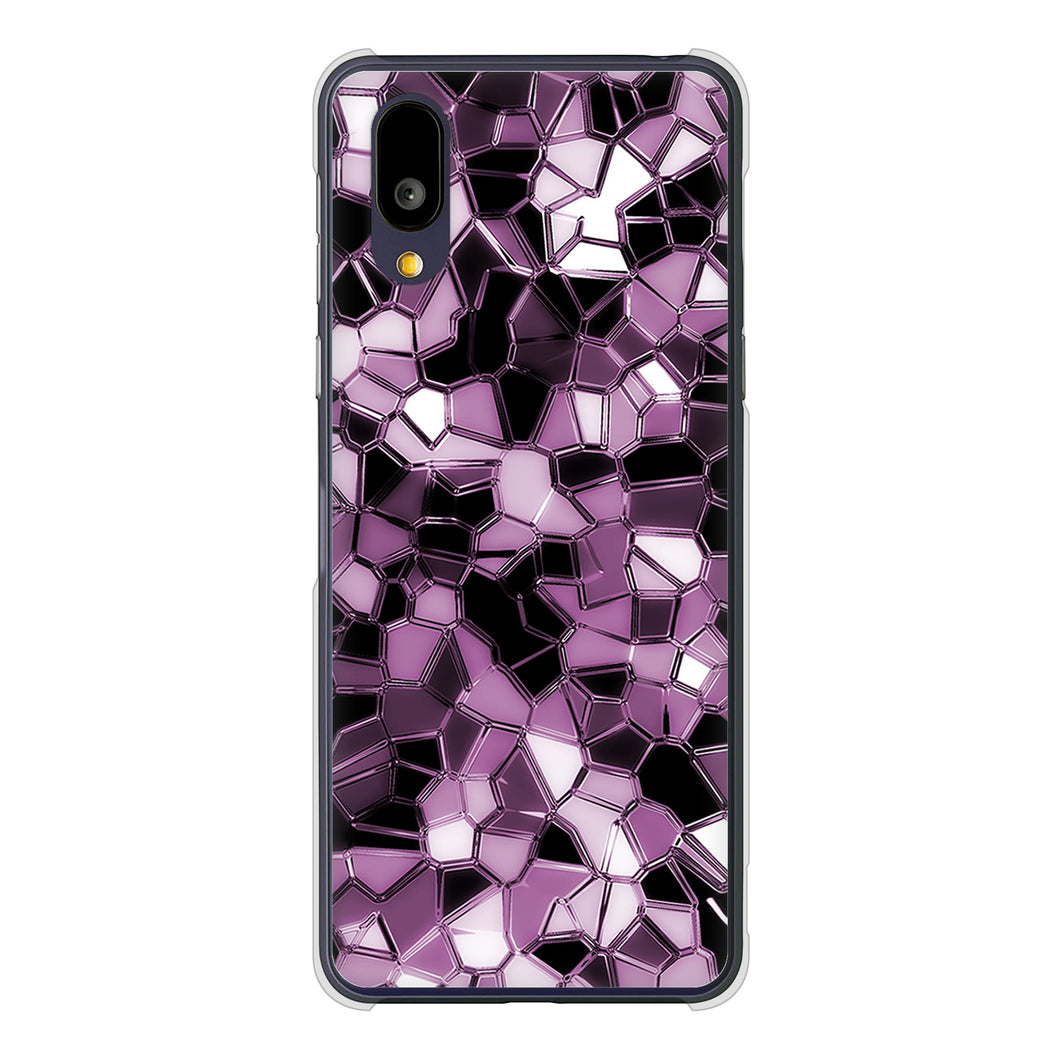 BASIO active2 SHG12 au 高画質仕上げ 背面印刷 ハードケース 【EK837 テクニカルミラーパープル】