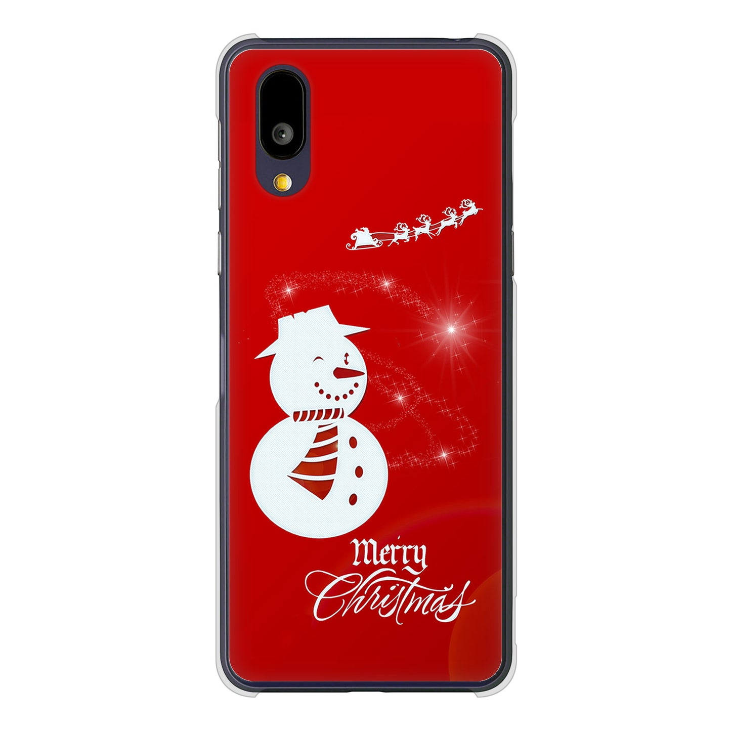 BASIO active2 SHG12 au 高画質仕上げ 背面印刷 ハードケースクリスマス