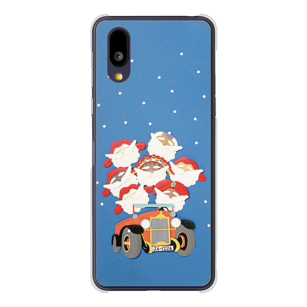 BASIO active2 SHG12 au 高画質仕上げ 背面印刷 ハードケースクリスマス