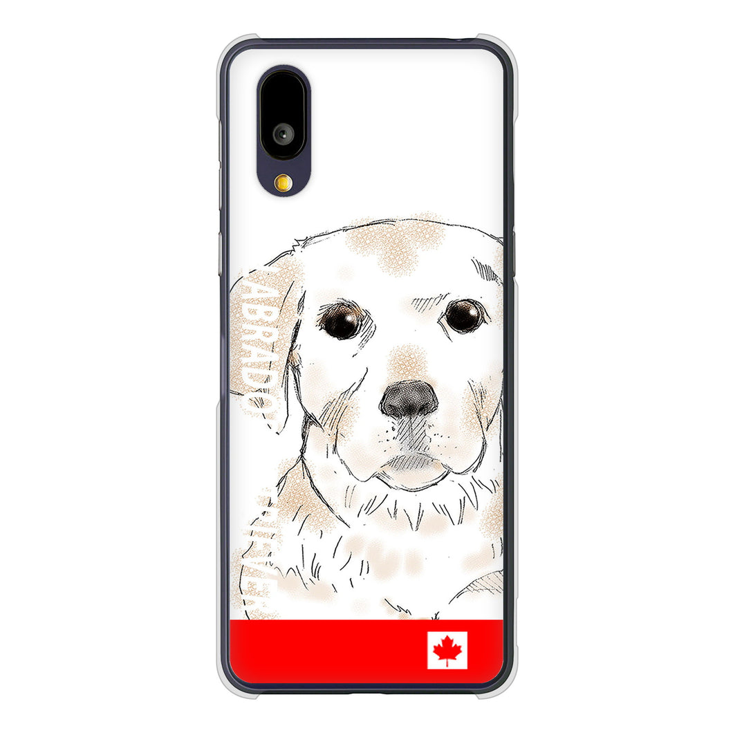 BASIO active2 SHG12 au 高画質仕上げ 背面印刷 ハードケースラブラドールレトリバー