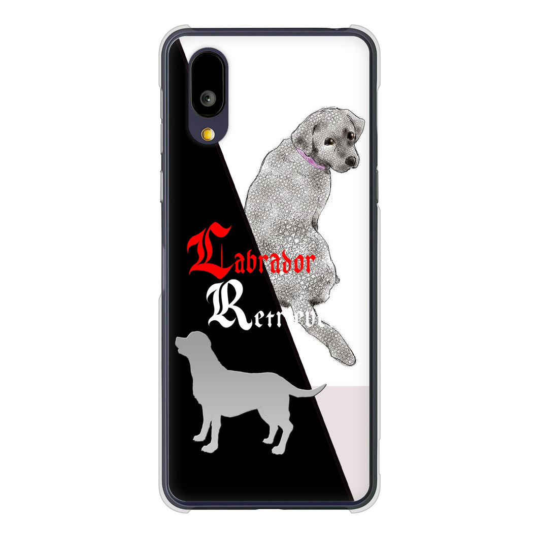 BASIO active2 SHG12 au 高画質仕上げ 背面印刷 ハードケースラブラドールレトリバー