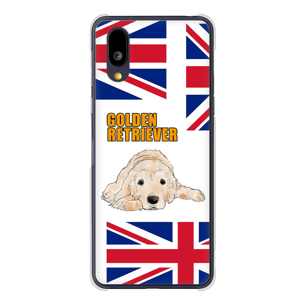 BASIO active2 SHG12 au 高画質仕上げ 背面印刷 ハードケースゴールデンレトリバー