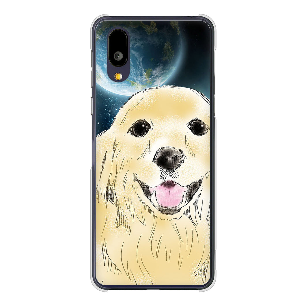 BASIO active2 SHG12 au 高画質仕上げ 背面印刷 ハードケースゴールデンレトリバー