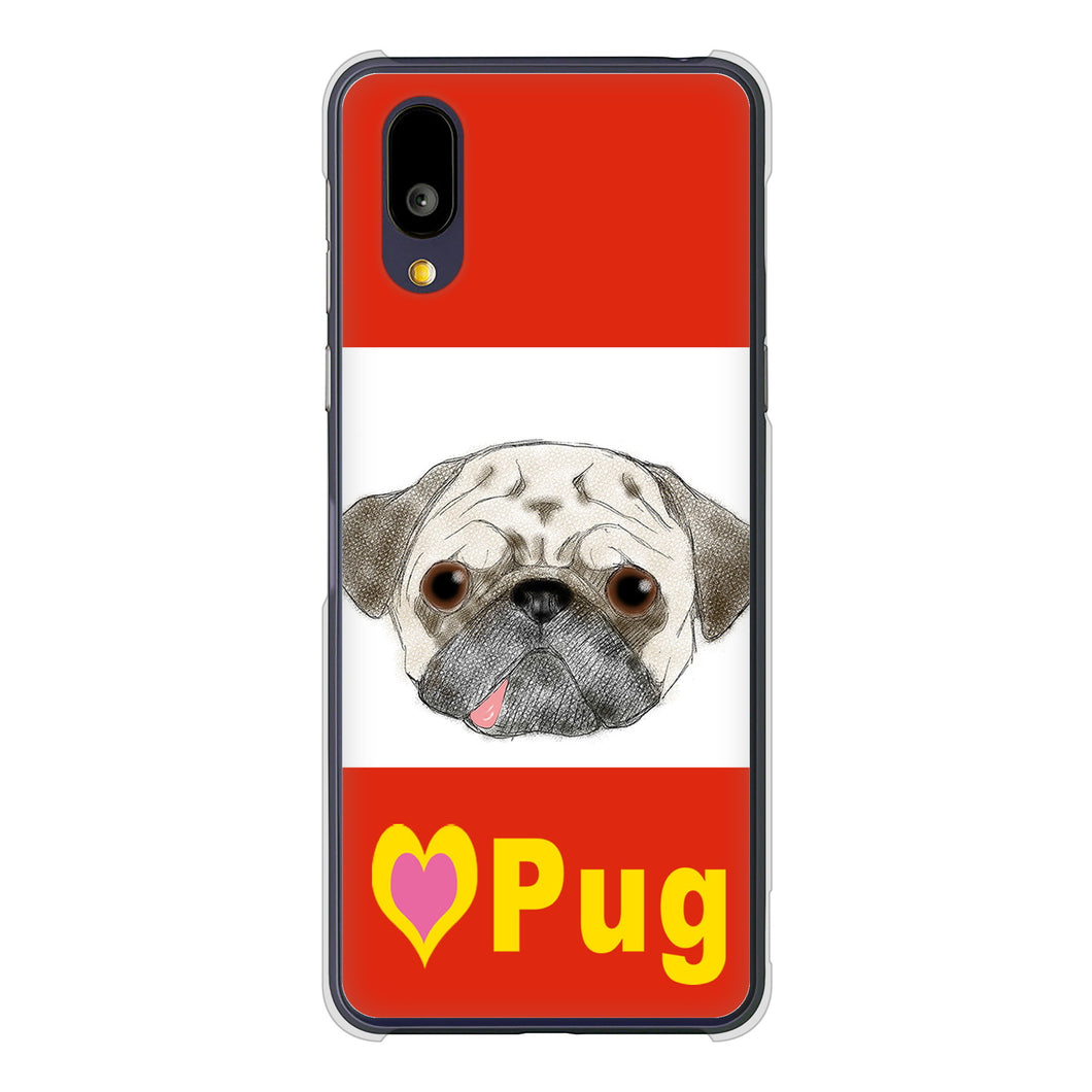 BASIO active2 SHG12 au 高画質仕上げ 背面印刷 ハードケースパグ