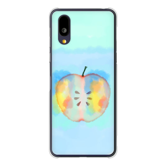 BASIO active2 SHG12 au 高画質仕上げ 背面印刷 ハードケース 【YJ181 りんご 水彩181】