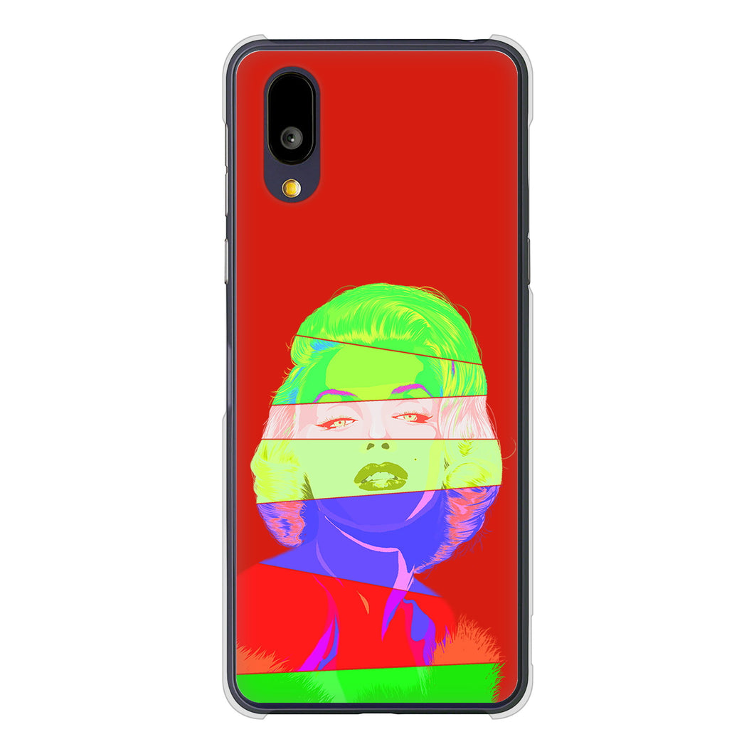 BASIO active2 SHG12 au 高画質仕上げ 背面印刷 ハードケースマリリンモンローデザイン