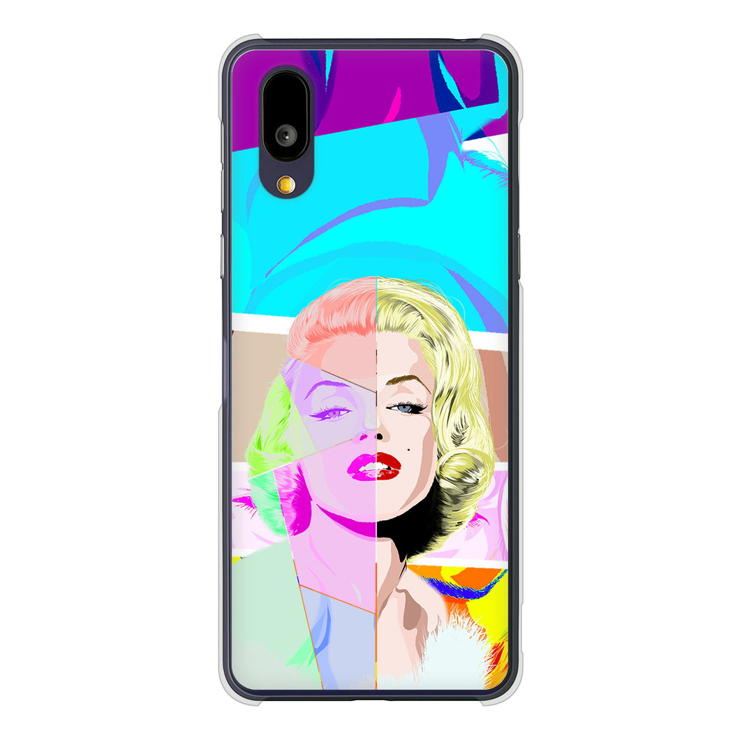 BASIO active2 SHG12 au 高画質仕上げ 背面印刷 ハードケースマリリンモンローデザイン