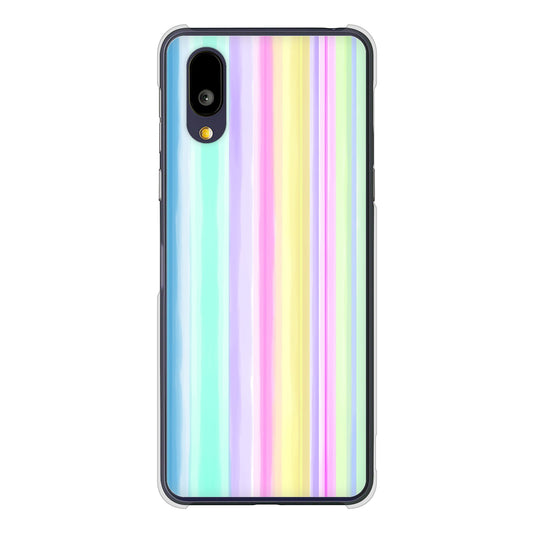 BASIO active2 SHG12 au 高画質仕上げ 背面印刷 ハードケースレインボー