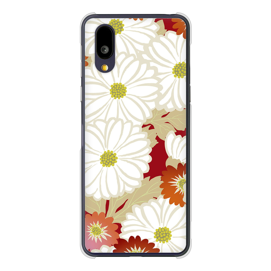 BASIO active2 SHG12 au 高画質仕上げ 背面印刷 ハードケース和花柄