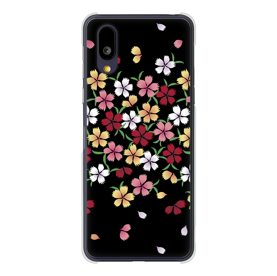 BASIO active2 SHG12 au 高画質仕上げ 背面印刷 ハードケース和花柄